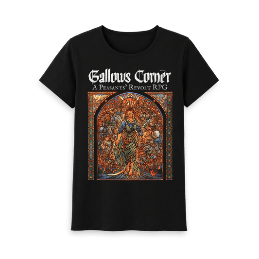 Black Printed T-shirt Front