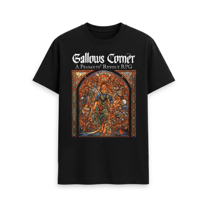 Black Printed T-shirt Front
